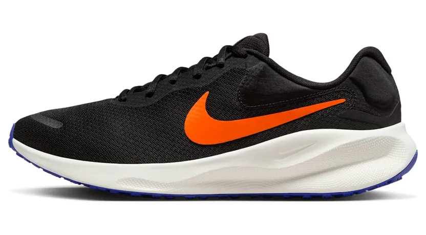 Nike REVOLUTION 7 “BLACK ASTRONOMY BLUE SAIL HYPER CRIMSON” (FB2207-008)