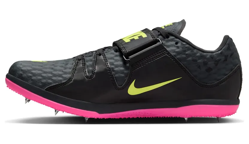 Nike HIGH JUMP ELITE “Anthracite/Black/Light Lemon Twist/Fierce Pink” (806561-003)