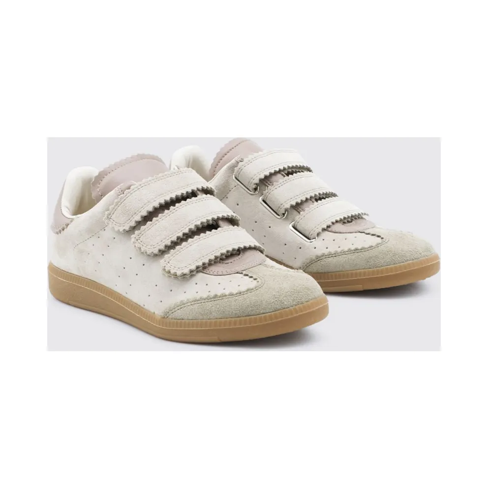 Isabel Marant Beth Suede Calfskin Low-Top with Rear Logo Grey (23PBK0013FAA1E22S50TA)