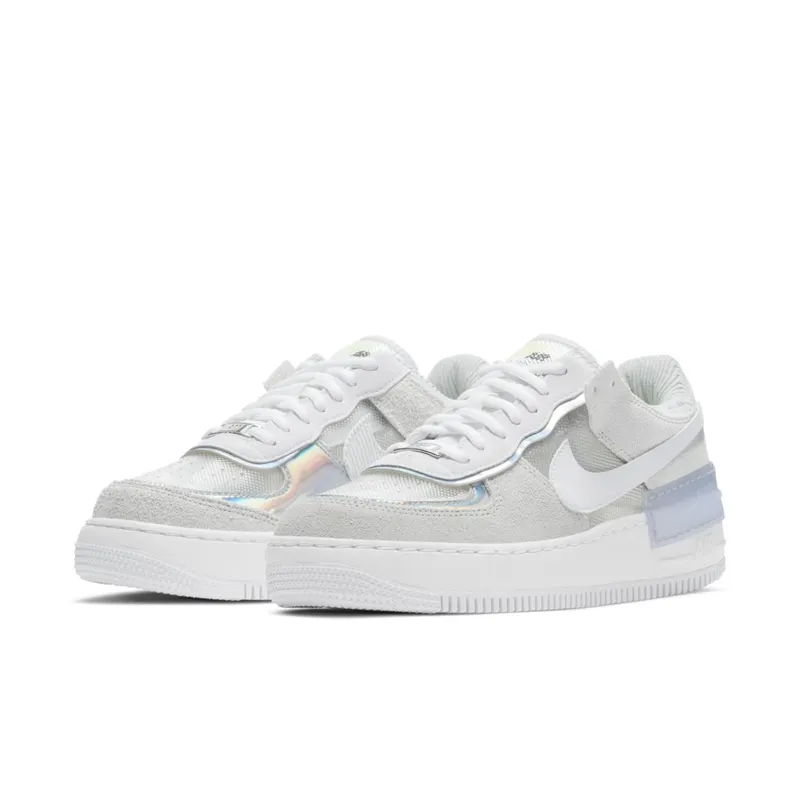 Nike Air Force 1 Shadow Pure Platinum (W) Pure Platinum/White-Metallic Silver-White (DC5255-043)