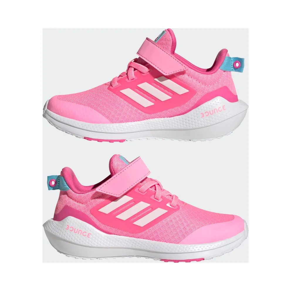 Adidas EQ21 Run 2.0 Bounce Sport Running Elastic Lace with Top Strap Beam Pink / Cloud White / Pulse Magenta (HR1843)