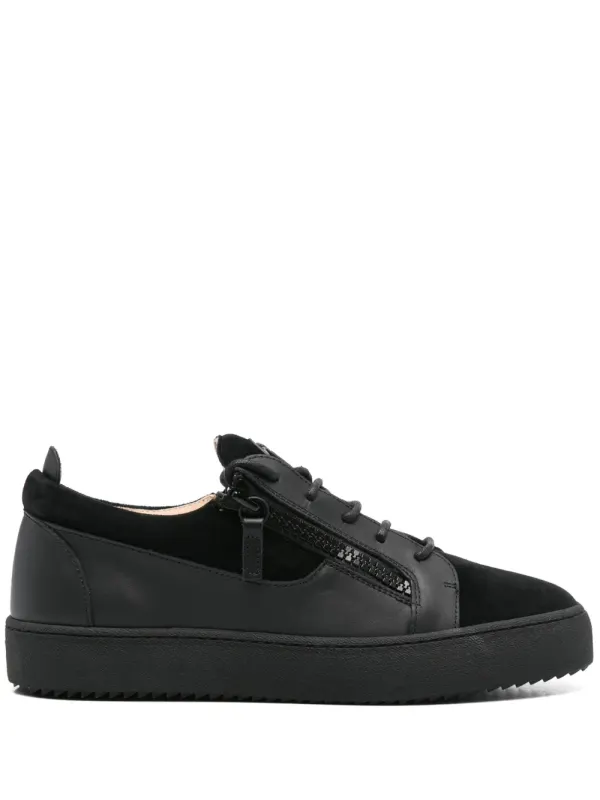 Giuseppe Zanotti Frankie Sneakers mit doppeltem Reißverschluss – Schwarz (RU40037001)