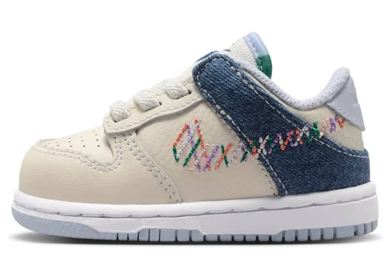Nike Dunk Low TD “Soft Pearl / Blue Denim / Midnight Navy / Multicolor” (IR1827-022)