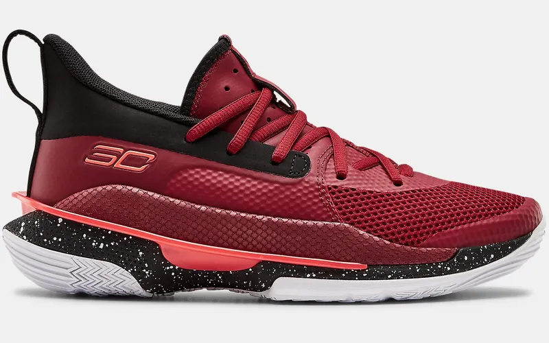 Under Armour Curry 7 Red Cordova (GS) Red Cordova/Black-Beta Red (3022113-605)