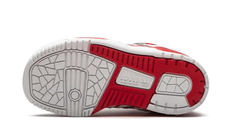 Adidas Rivalry Low I “Cloud White / Cloud White / Scarlet” (EE5947)