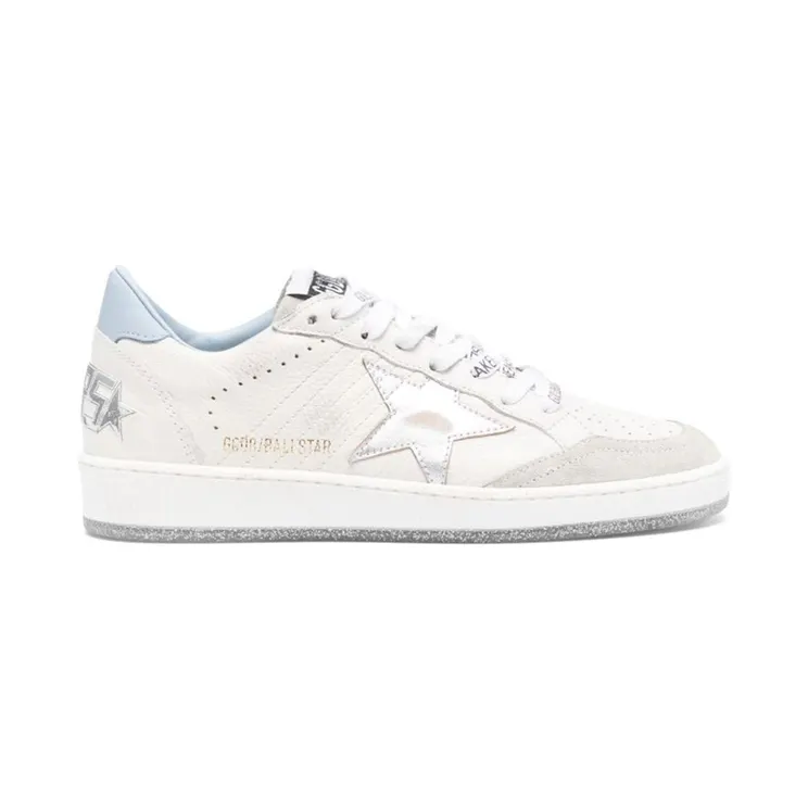 Golden Goose Ball Star White Blue Fog Silver (GWF00117.F005426.11233)