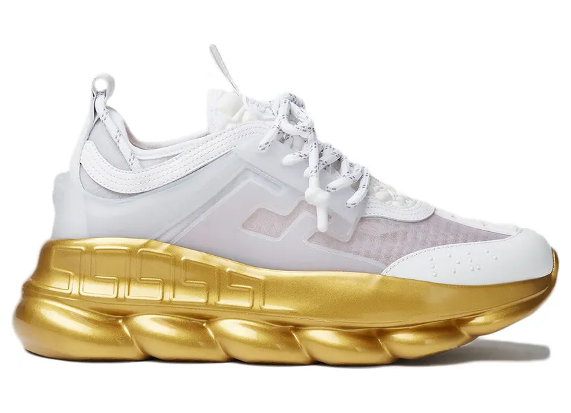 Versace Chain Reaction White Gold Sole