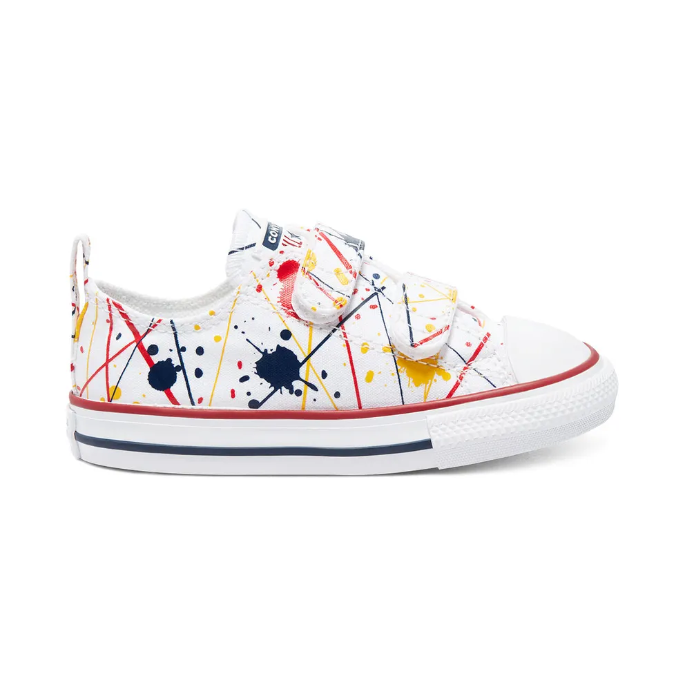 Converse Paint Splatter Easy-On Chuck Taylor All Star Low Top White/multi/garnet (771909C)
