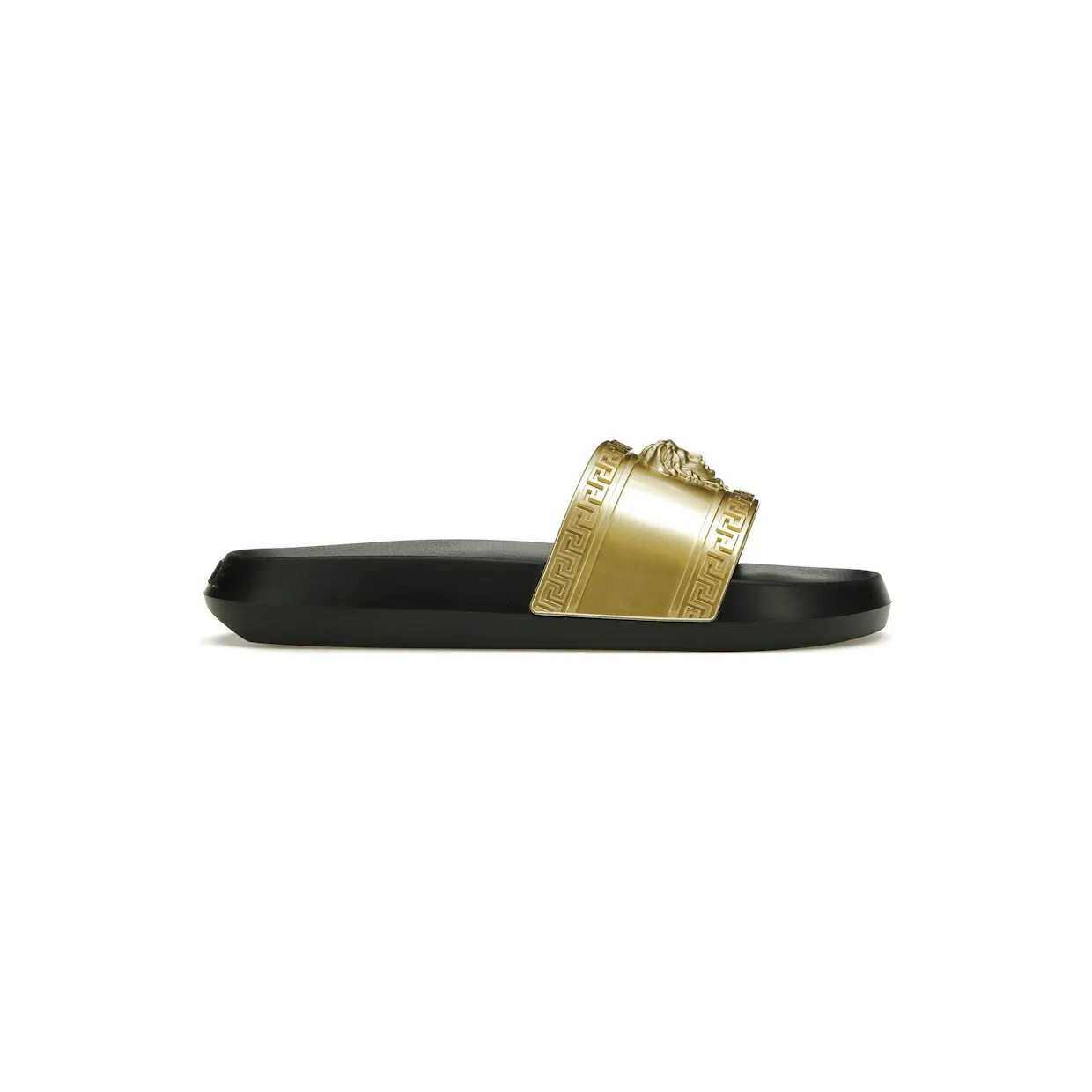 Versace Palazzo Medusa Pool Slide Gold Black (1008733DGOLG)