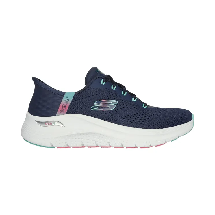 Skechers Slip-ins: Arch Fit 2.0 – Easy Chic – Marine / Turkoois – “Blue” (150066 NVTQ)