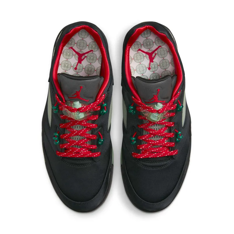 Air Jordan 5 x Clot Low Black Red (DM4640-036)
