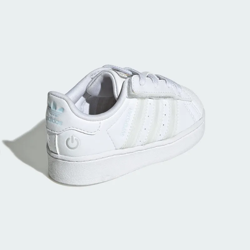 Adidas Superstar Led Lights Comfort Closure Elastic Lace Kids Cloud White / Cloud White / Cloud White (JQ6418)