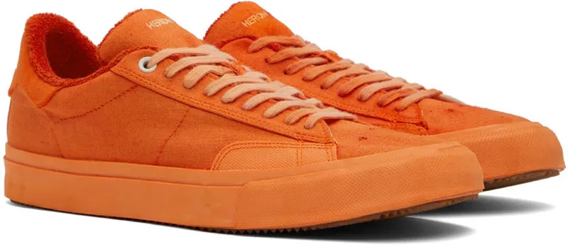 Heron Preston Orange Vulcanized Low -TopSneakers (HMIA017S22FAB0012000)