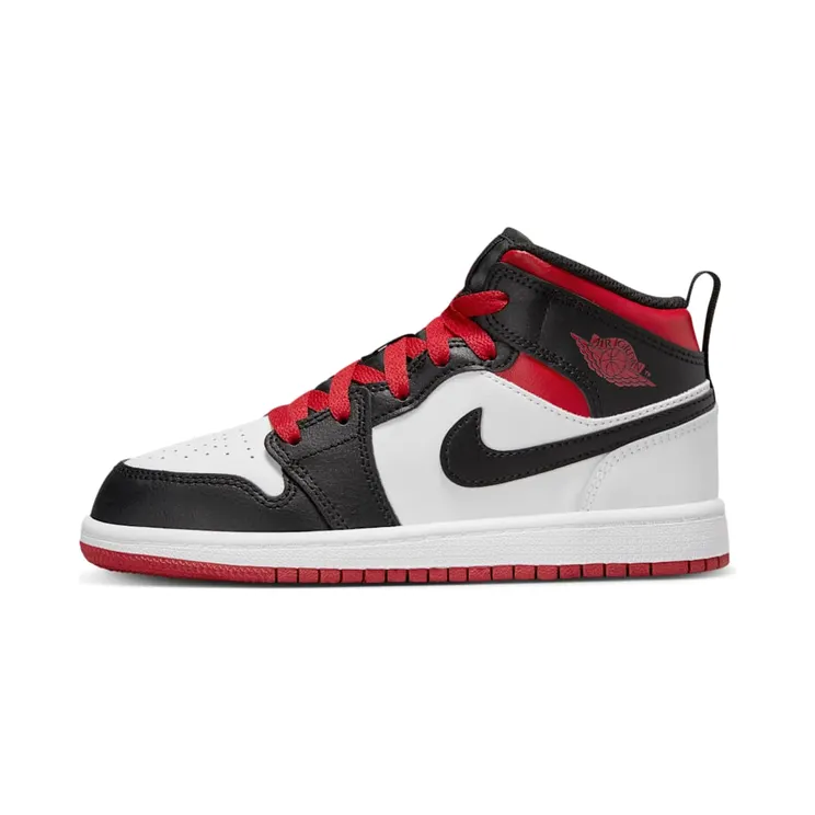 Jordan 1 Mid PS Jordan 1 Mid “White / Black / Gym Red” (DQ8424-106)