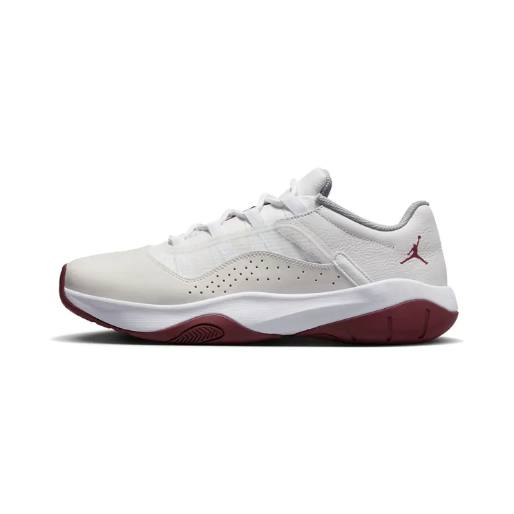 Jordan 11 CMFT Low “White / Light Steel Grey / Cherrywood Red” (DN4180-103)
