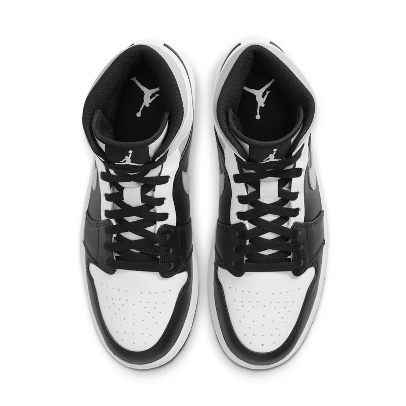 Jordan 1 Mid White Shadow Black/Medium Grey-White (554724-073)