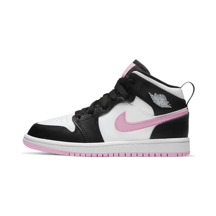 Jordan 1 Mid White Black Light Arctic Pink (PS) (640737 103)