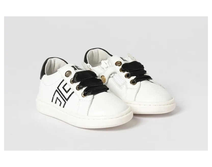 Elisabetta Franchi Leather Sneakers Ivory (F1A9E04900092B092)