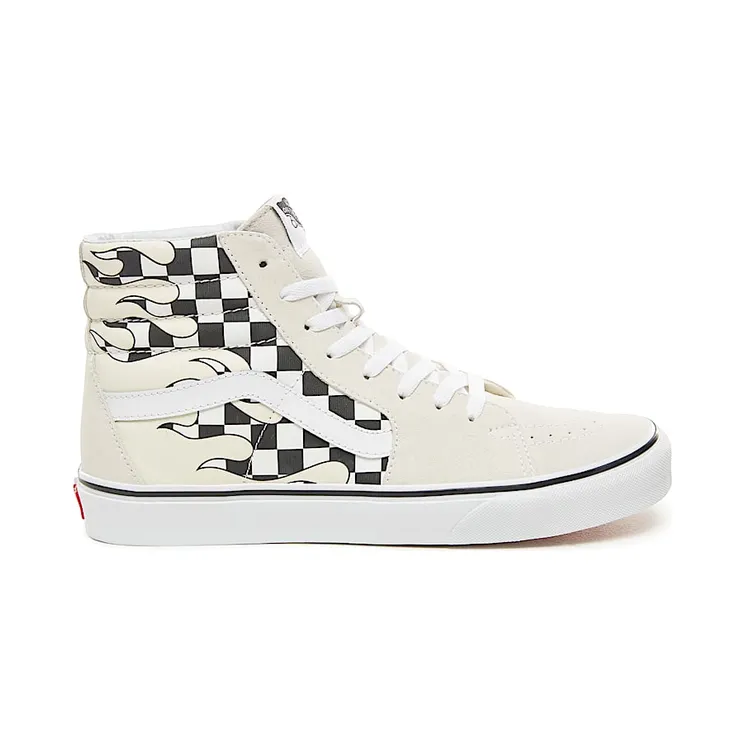 Vans Sk8-Hi ‘Checkerboard Flame’ True White/Black (VN0A38GERX7)