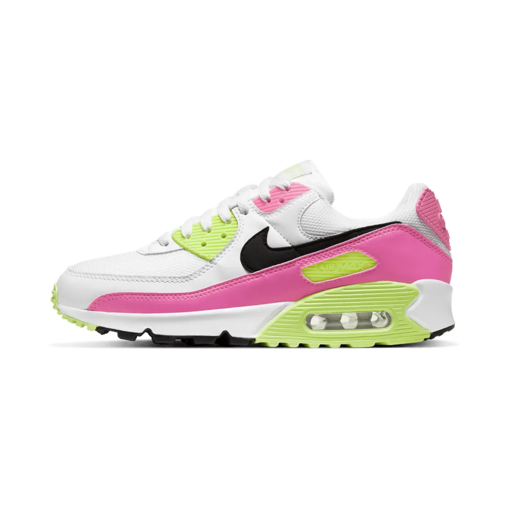 Nike Air Max 90 Watermelon (W) White/Black-Pink Blast-Ghost Green (CT1030-100)
