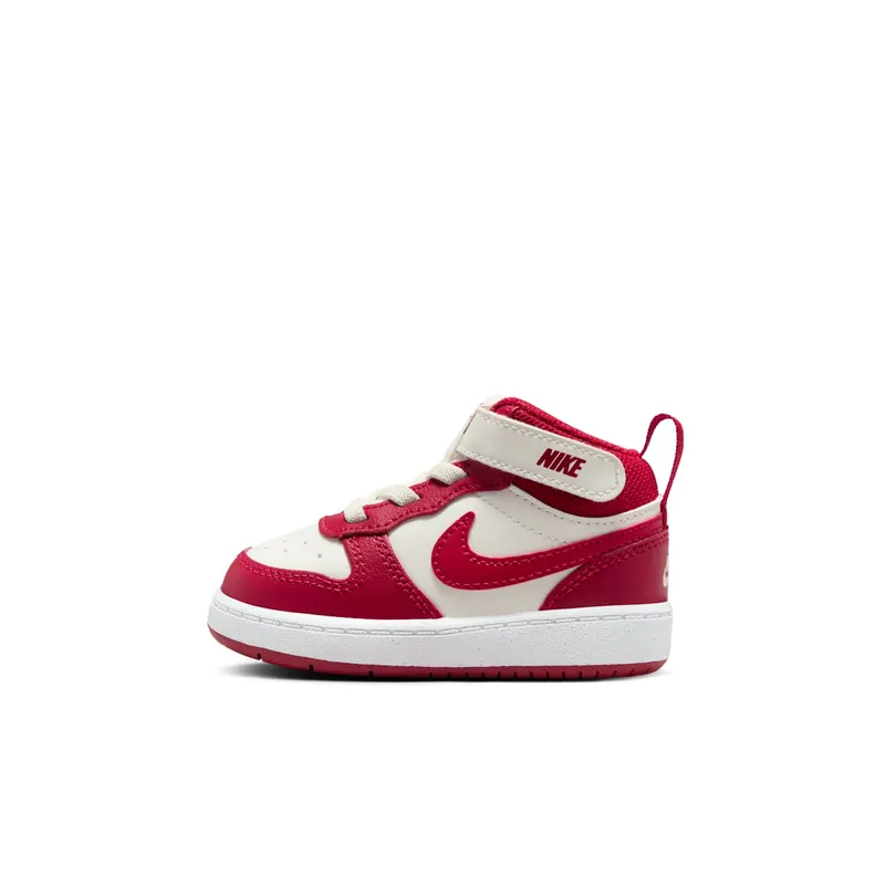 Nike Court Borough Mid 2 Sail White Gym Red (CD7784-124)