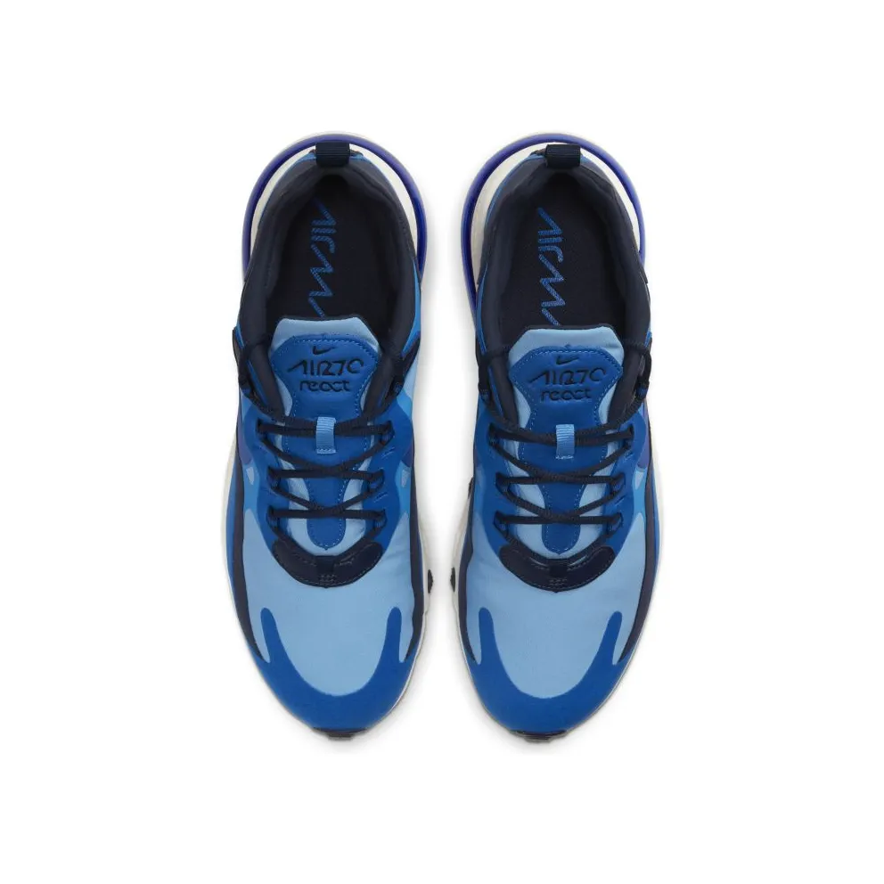 Nike Air Max 270 React Triple Blue Pacific Blue/University Blue/White (CI3866-400)