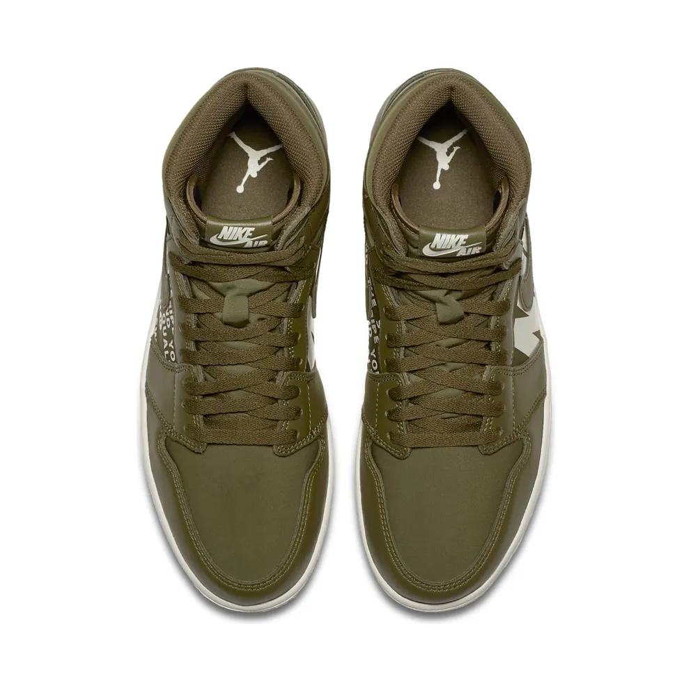 Jordan 1 Retro High Olive Canvas Olive Canvas/Sail (555088-300)