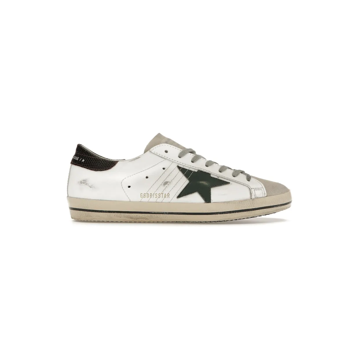 Golden Goose Super-Star White Seedpearl Green (GMF00101.F006222.82719)