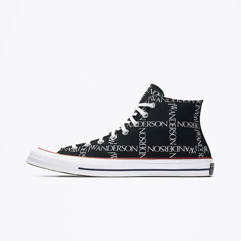 Converse Chuck Taylor All-Star 70s Hi Grid JW Anderson Black Black/White-Insignia Red (160807C)