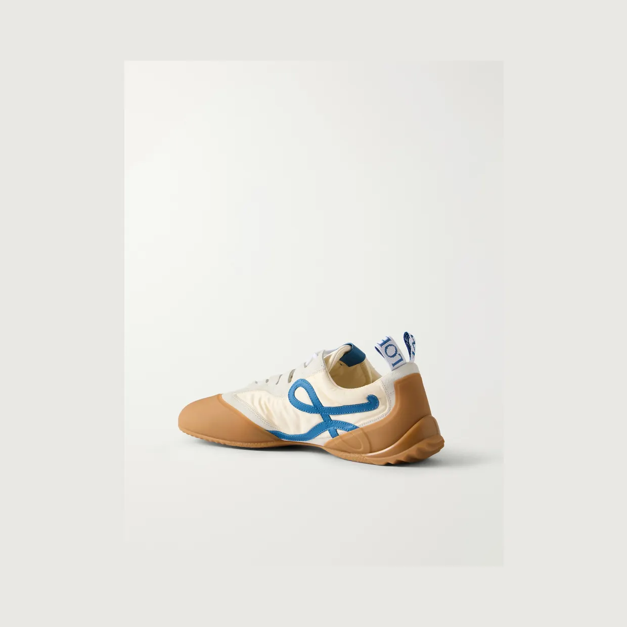 Loewe Grip Suede-Trimmed Nylon Sneakers White (M816282XCE) (4)
