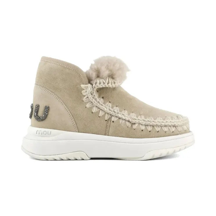 Mou Jogger sneakers met logo en glitters – Beige (MUFW421001ACAM)