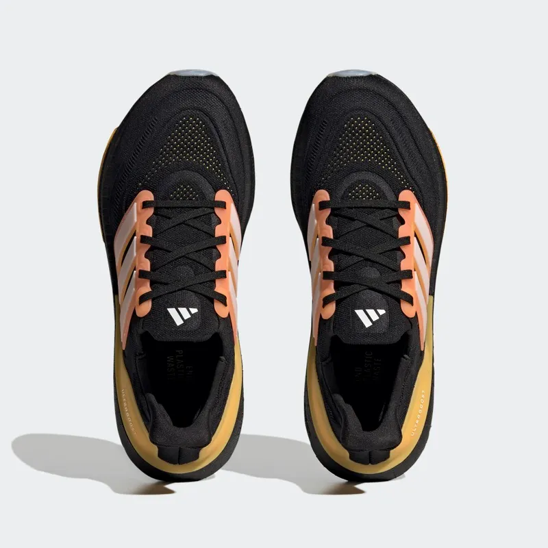 adidas Ultraboost Light Core Black / White Tint / Screaming Orange (HQ8595)