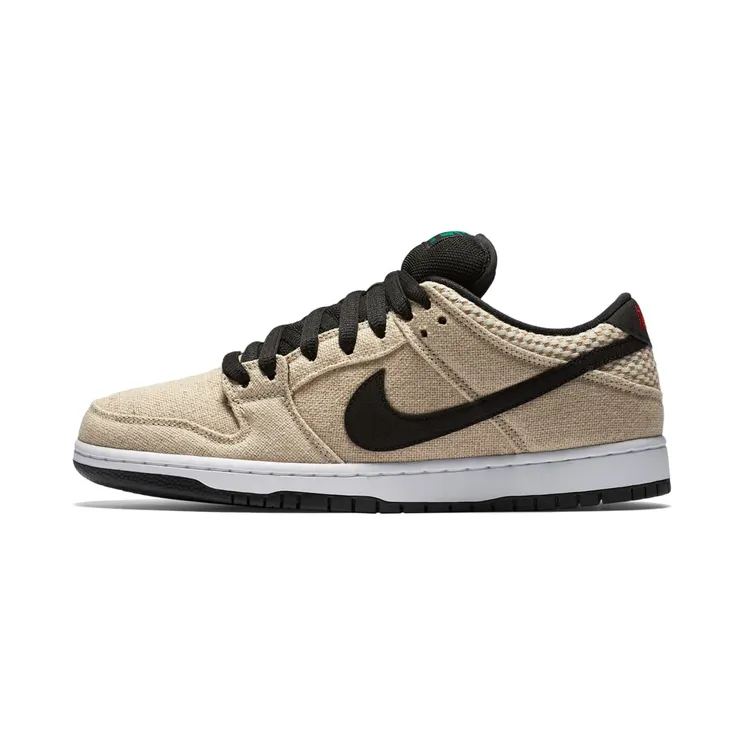 Nike SB Dunk Low ‘Hemp’ “Bamboo / White / Challenge Red / Black” (313170-206)