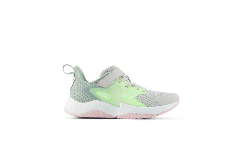 New Balance Rave Run v2 Bungee Lace Grey Matter Mint Flash Mosaic Green (YTRAVE2)