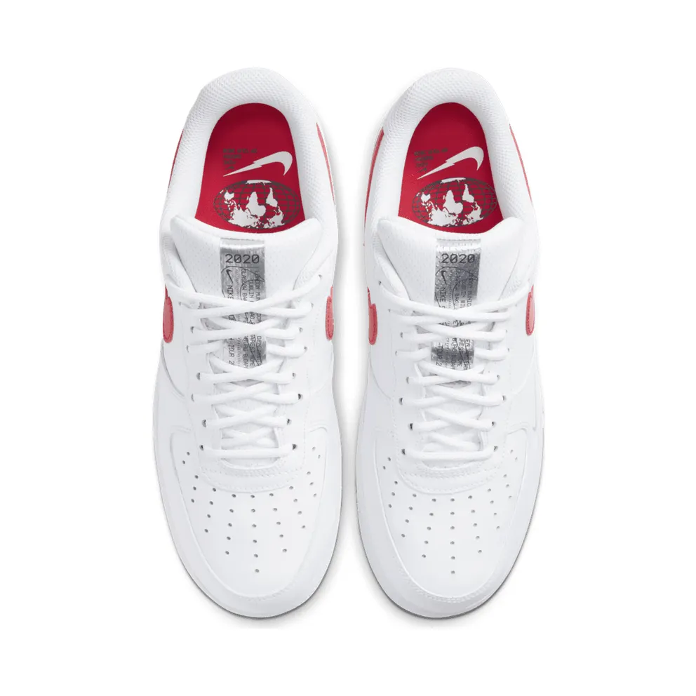 Nike Air Force 1 Low Euro Tour (2020) White/University Red-Midnight Navy (CW7577-100)