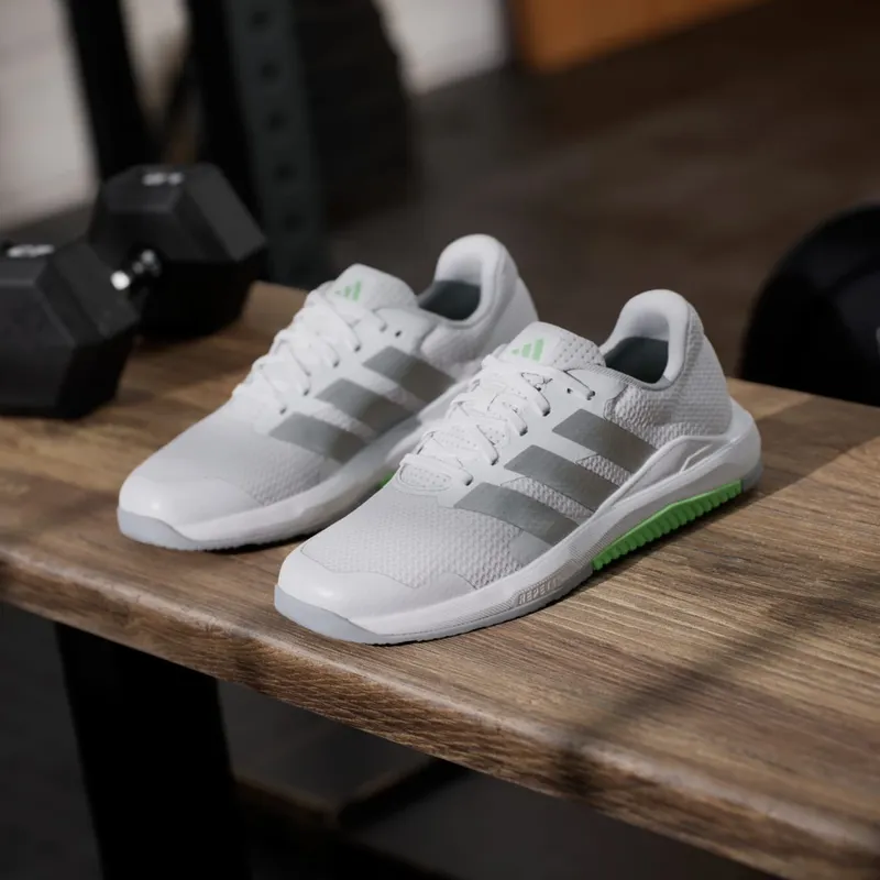 Adidas Dropset Base Cloud White / Matte Silver / Lime Burst (JS3048)