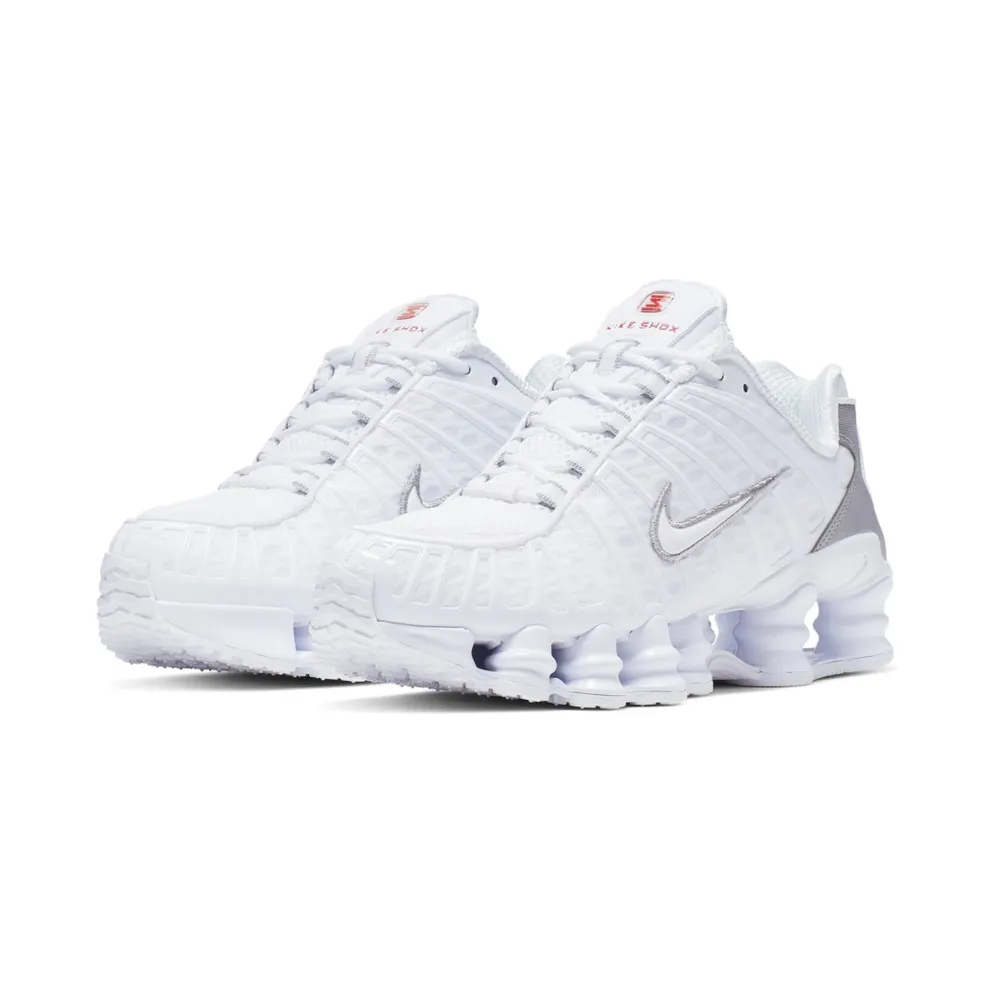 Nike Shox TL White Metallic Silver (W) White/Metallic Silver-Max Orange-White (AR3566-100)