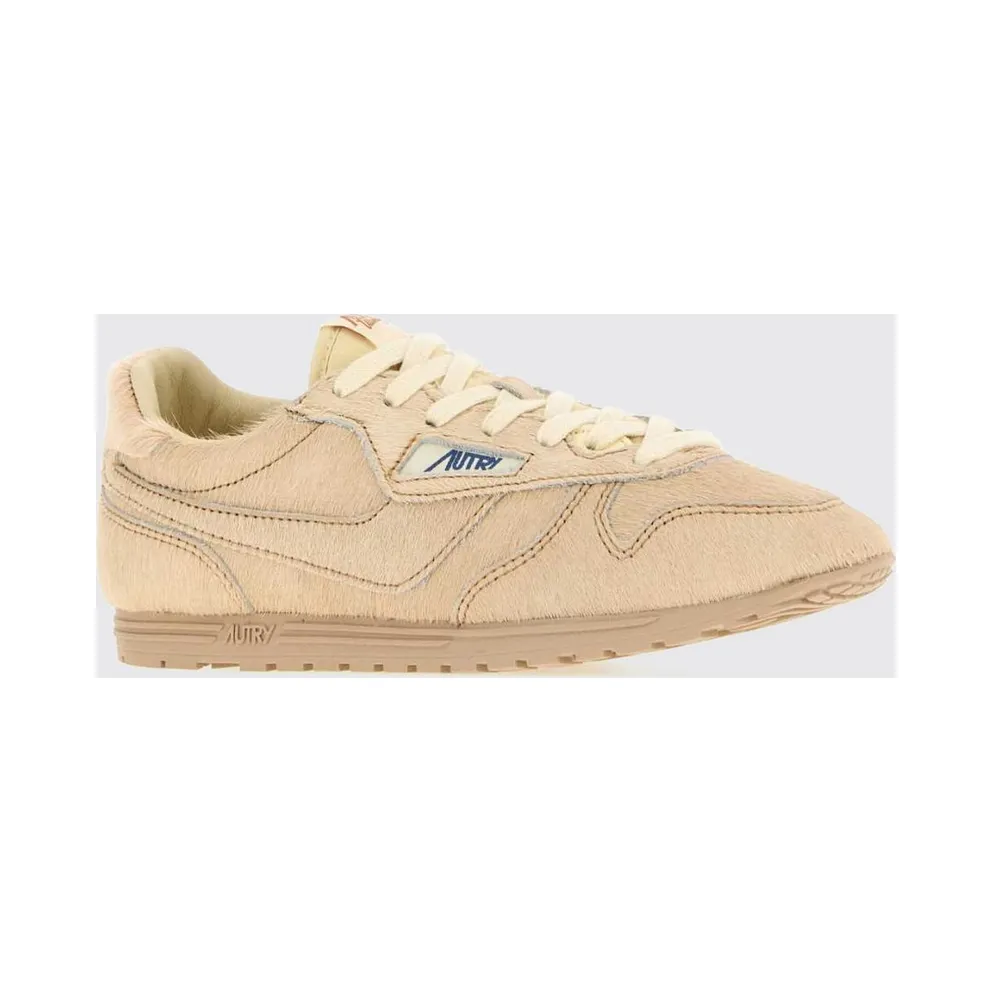 Autry Windspin Low-Top Sneakers in Pony-Effect Leather Ivory (WSLWBN04)