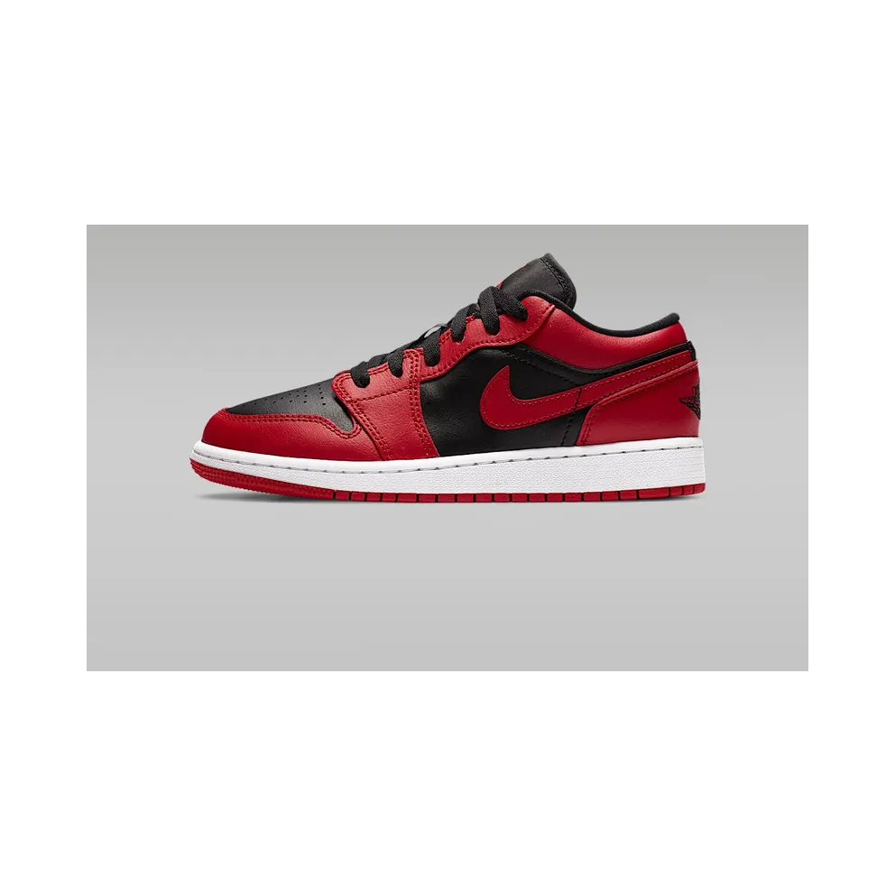 Jordan 1 Low Reverse Bred (GS) Gym Red/Black-Gym Red-White (553560-606)