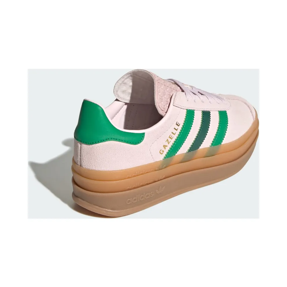 adidas Gazelle Bold Almost Pink Court Green Gold Metallic (JR5952)