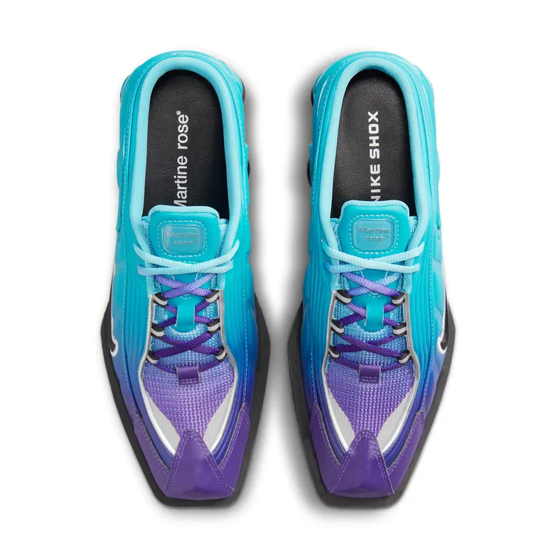 Nike x Martine Rose Shox MR4 Scuba Blue/Metallic Silver/Black (DQ2401-400)