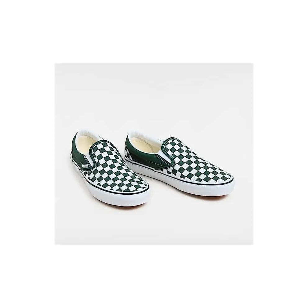 Vans Classic Slip-On Checkerboard Scarab Green White (VN000D5PPRM)