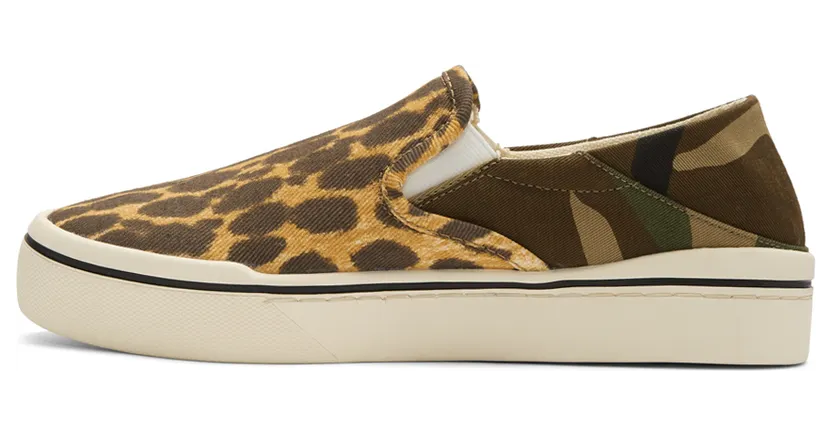R13 Multicolor Cheetah Camo Slip-On Sneakers (R13S0255-974) (3)