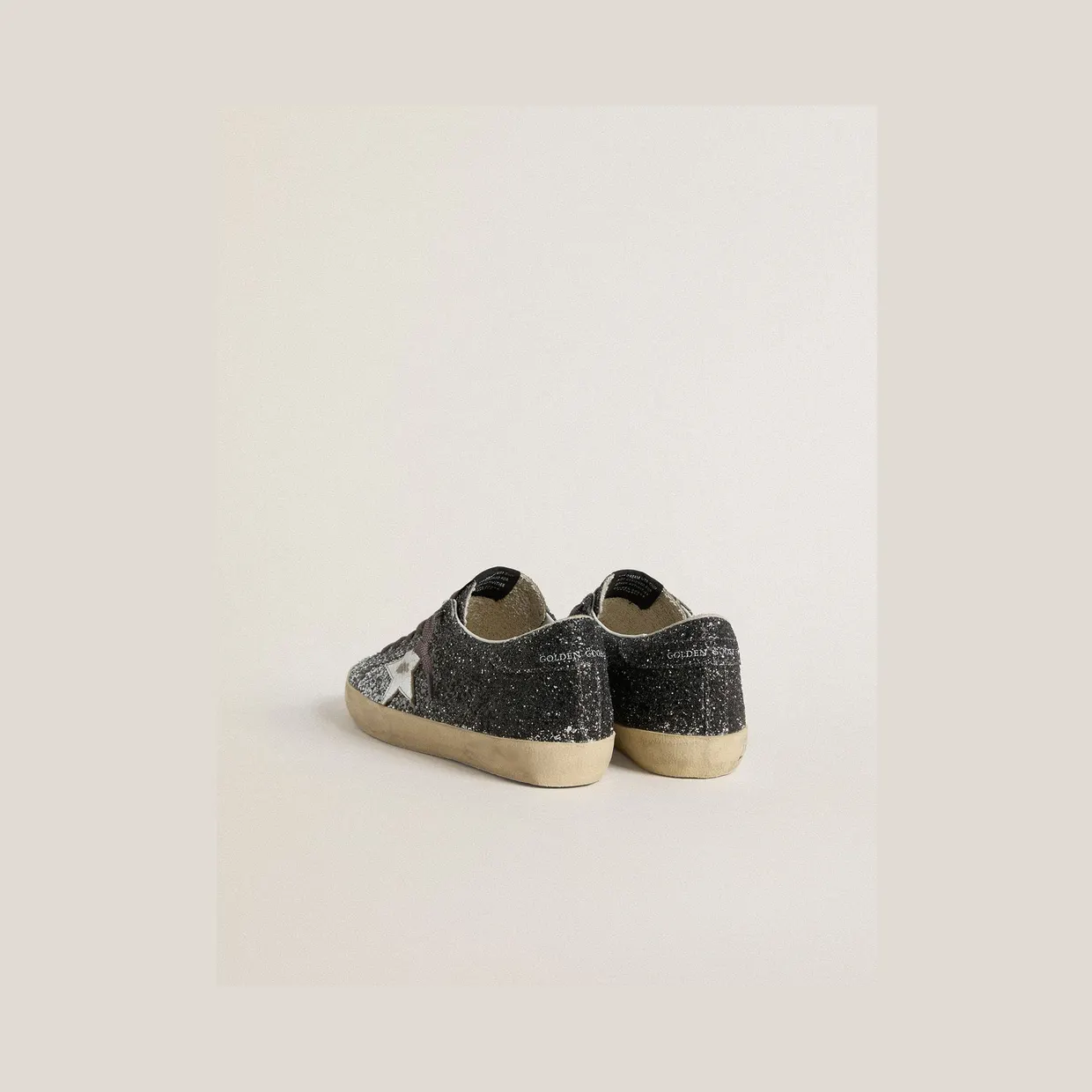 Golden Goose Super Star With Glitter Upper And Silver Metallic Leather Star (GWF00101.F007470.60246) (4)