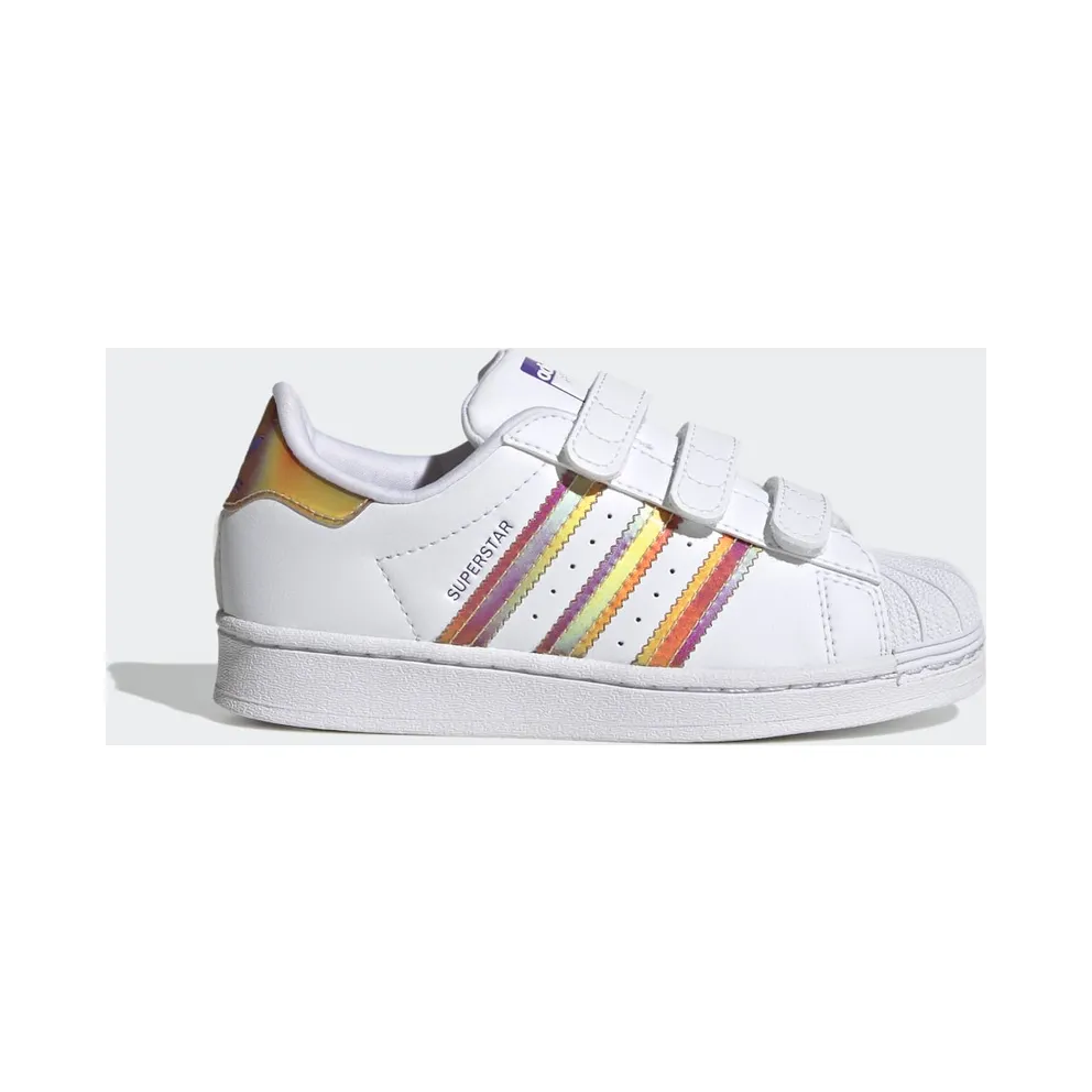 Adidas Superstar Cloud White / Cloud White / Purple Rush (HQ4345)
