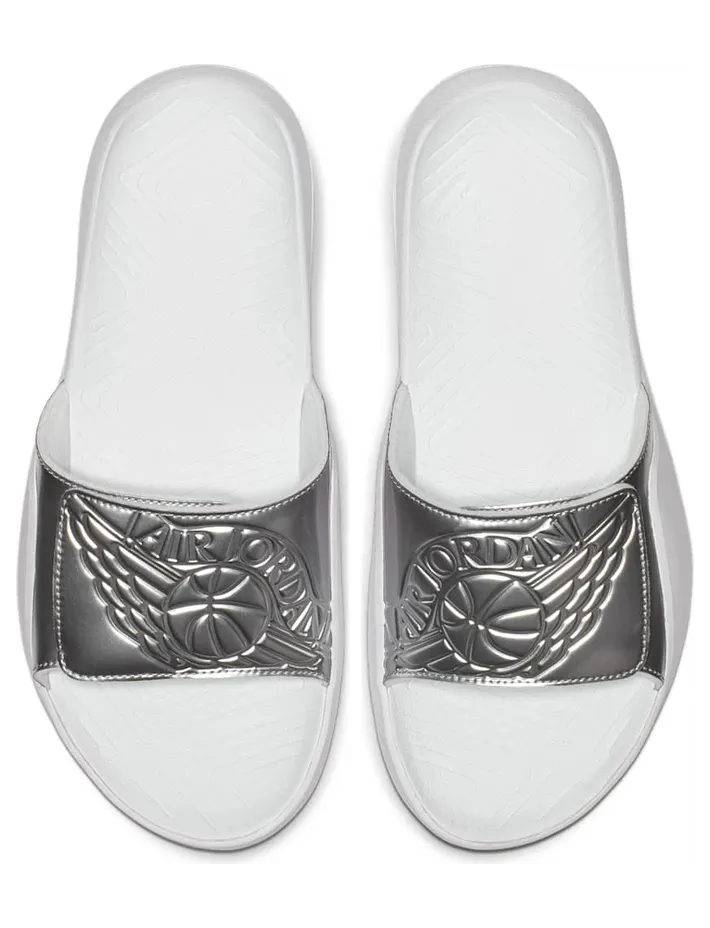 Jordan Hydro 7 White Silver