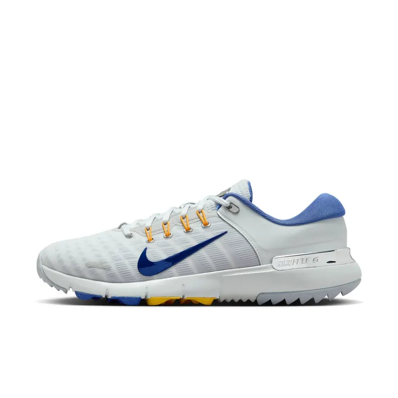Nike Free Golf Pure Platinum University Gold Wolf Grey Astronomy Blue (Wide) (HQ3131-002)