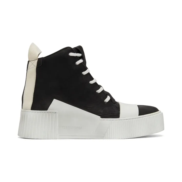 Boris Bidjan Saberi Black & Off-White Suede Bamba 1.1 High Top Sneakers (289-SS2200B1000000SM-0013)
