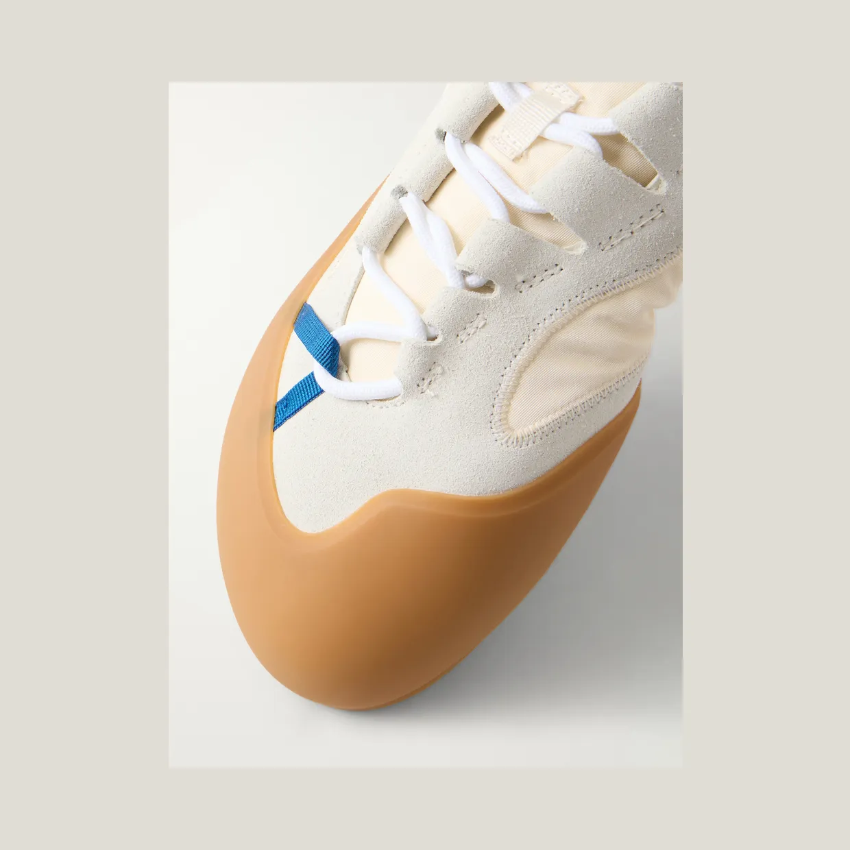Loewe Grip Suede-Trimmed Nylon Sneakers White (M816282XCE) (5)