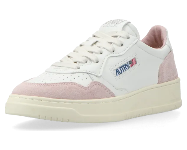 Autry Medalist Low W (goat / suede white / powder) – AULWGS36 (2)